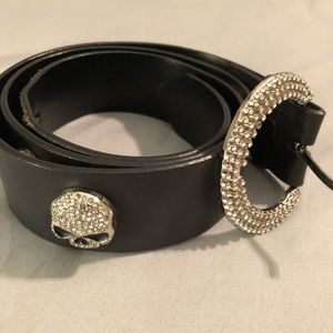 Harley Davidson Bling Skull Belt